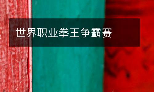 世界職業(yè)拳王爭霸賽